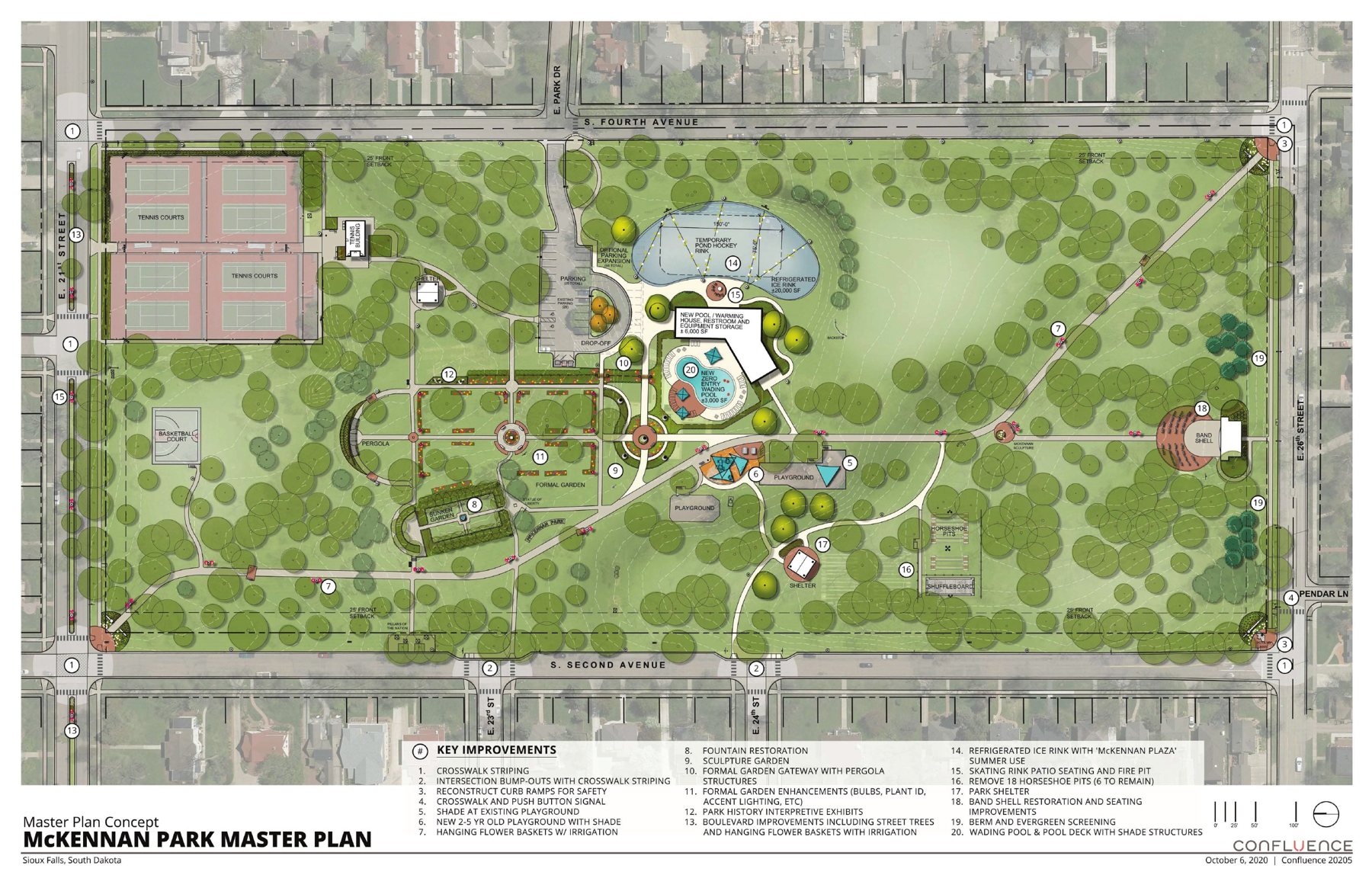 McKennan Park Master Plan drawing, Confluence, November 2020