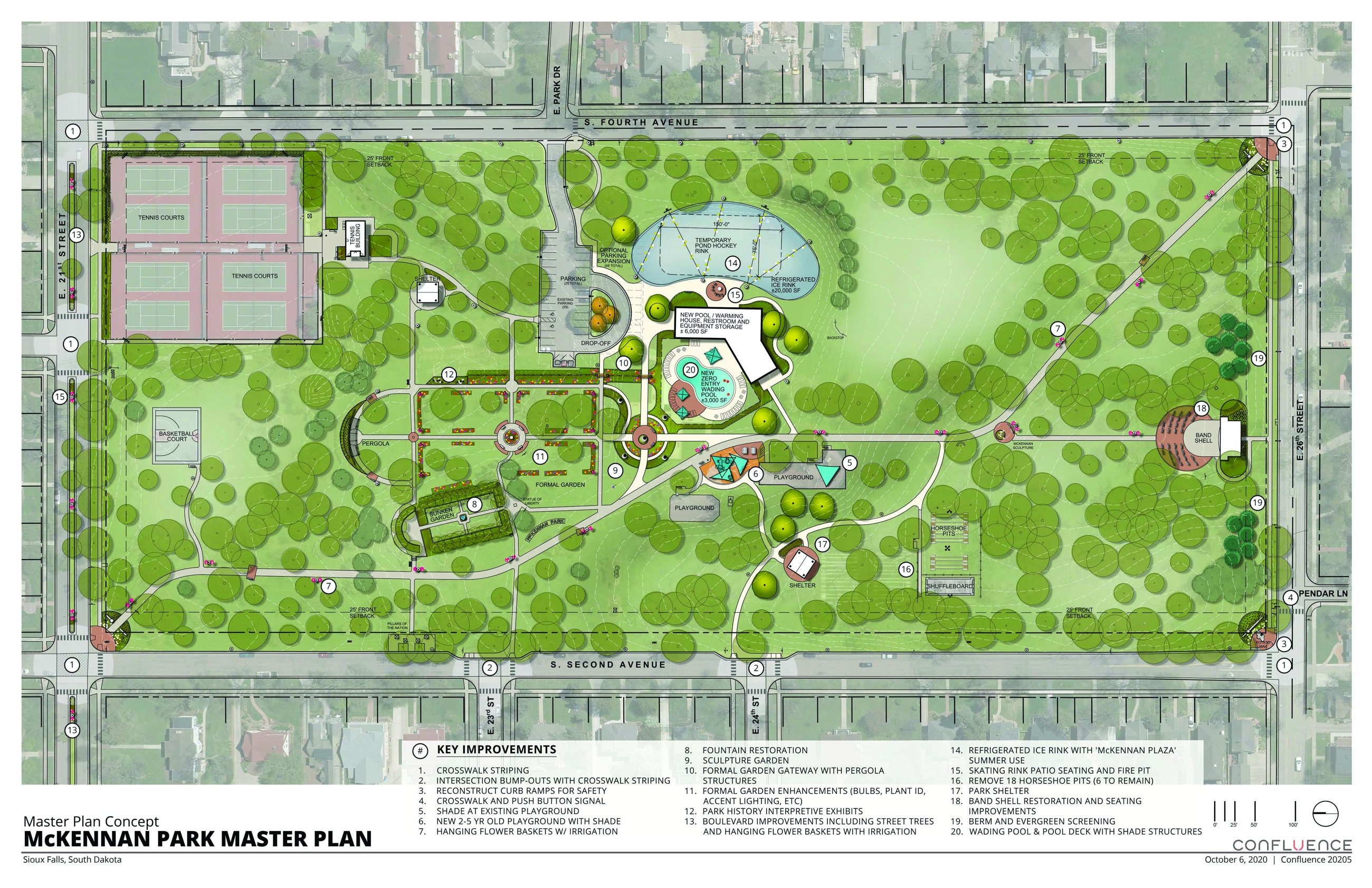McKennan Park Master Plan concept drawing, Confluence, October 6, 2020