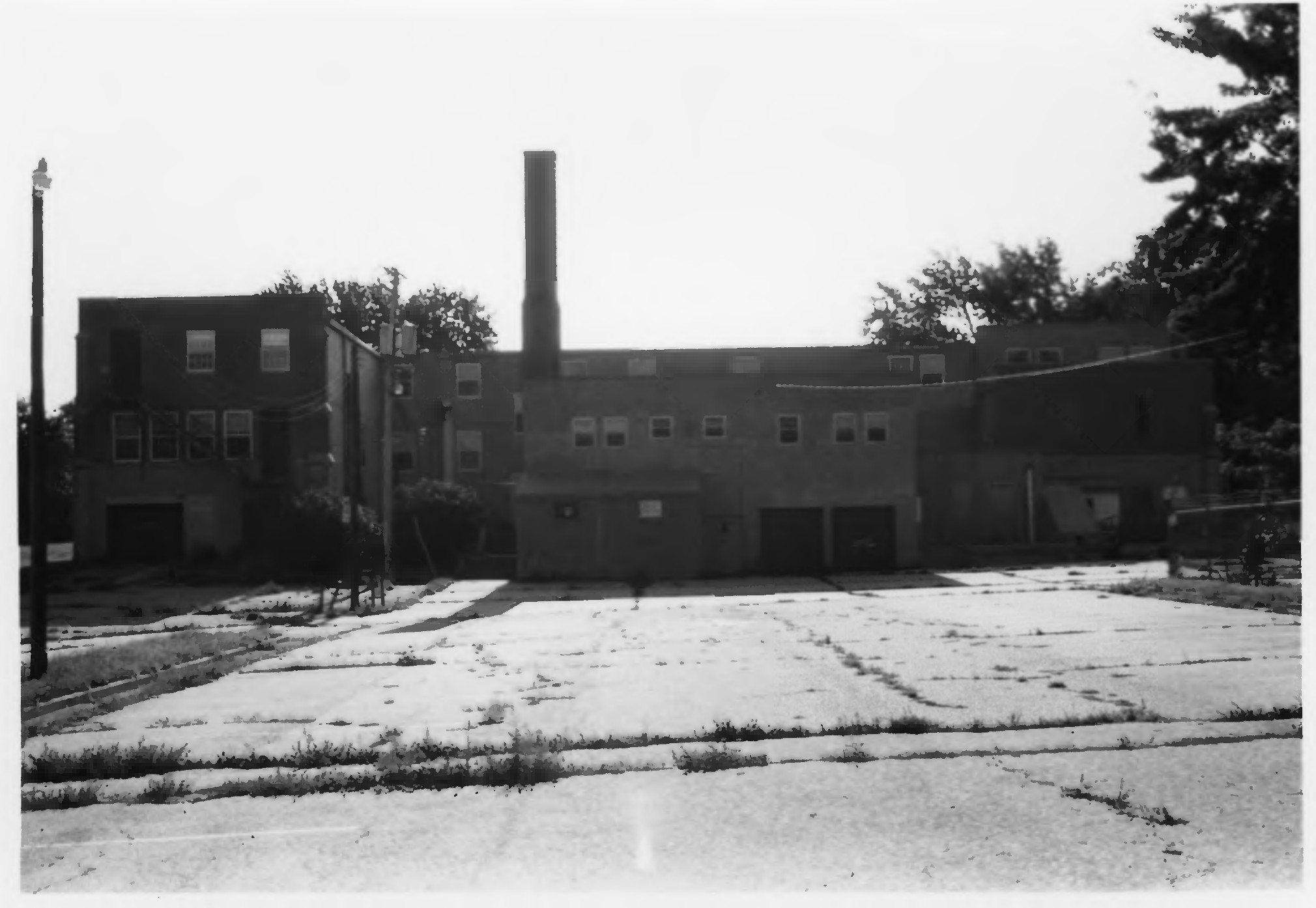 The west rear elevation in 1992