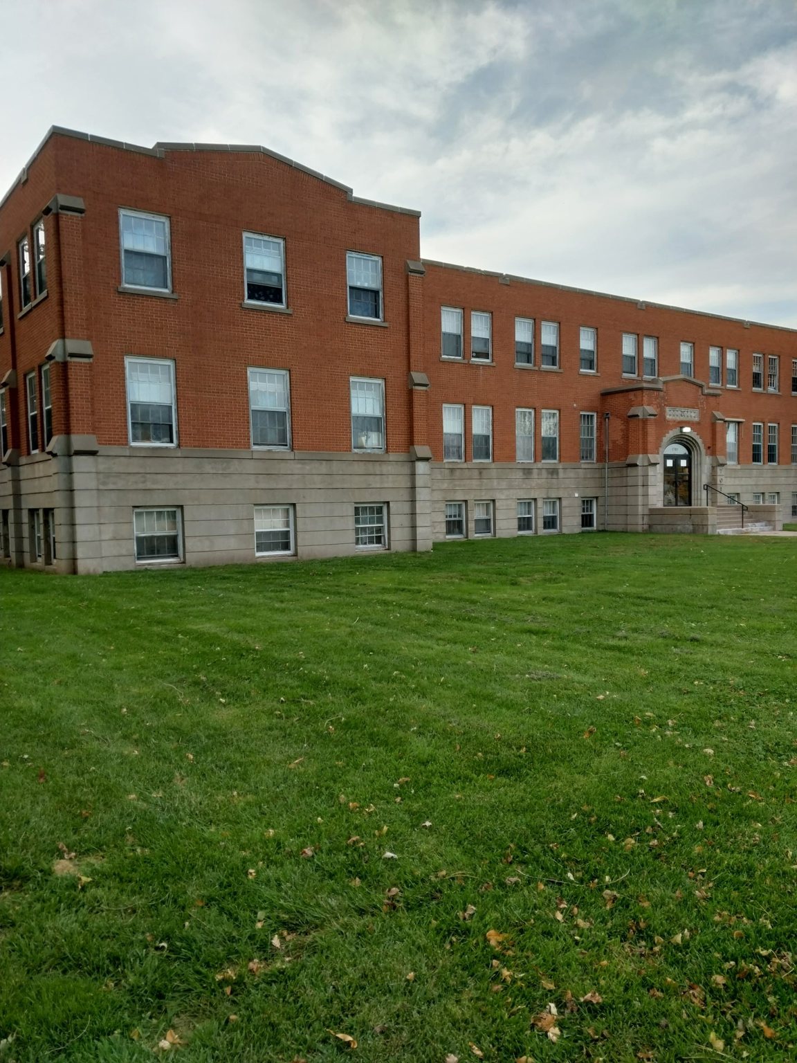 The building from the northeast in 2026