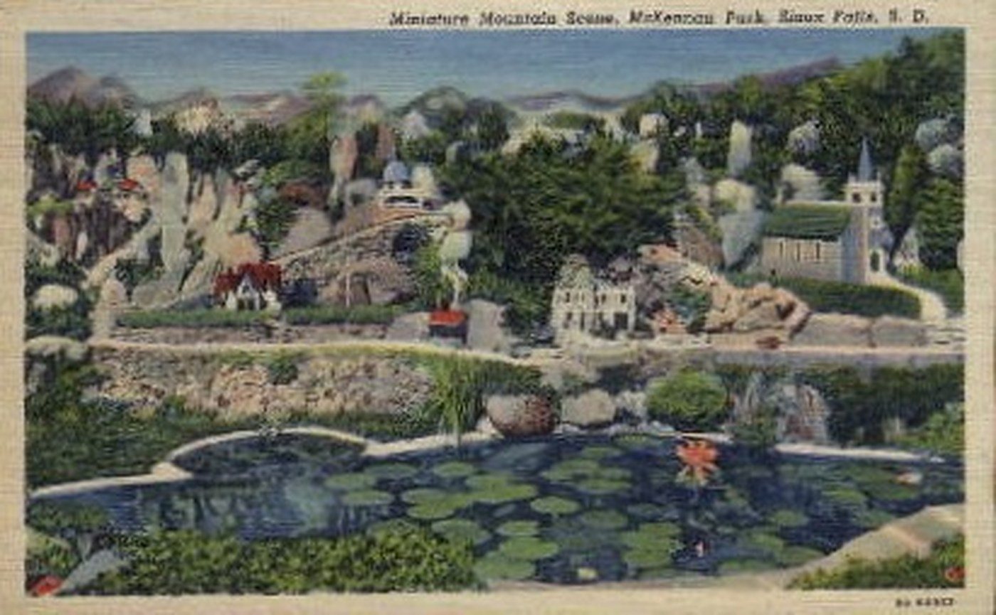 Postcard: The Miniature Mountain Scene